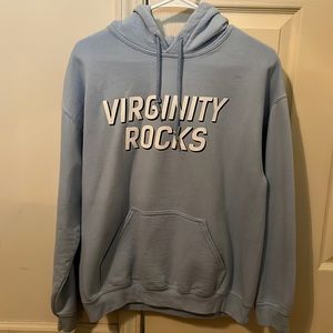 Virginity Rocks Mens medium hoodie